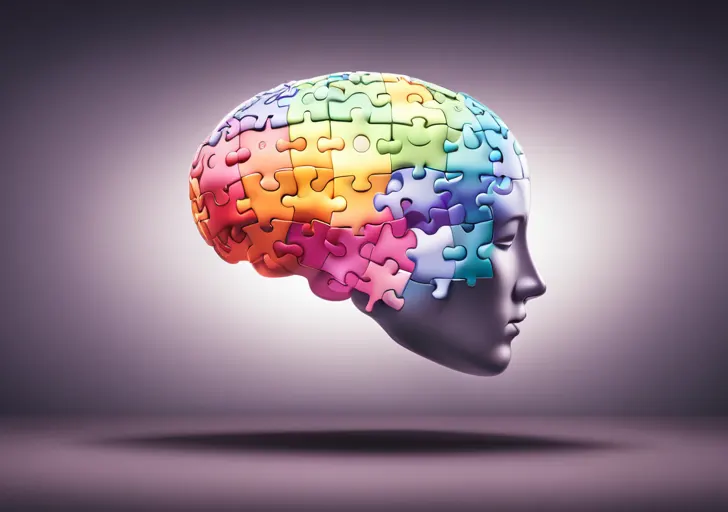  made of puzzle pieces, each piece displaying different emotions