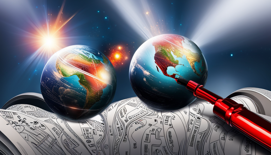 Ate a magnet pulling in diverse elements - an ink pen, a tear, a heart, a clock, a question mark, a book, a glowing globe, with tension and energy radiating from the scene