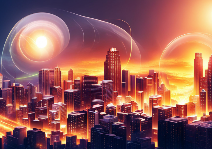 An image showing two overlapping, transparent circles, one filled with story elements (characters, setting) and the other with conflict symbols (lightning bolt, fire), highlighting their intersection