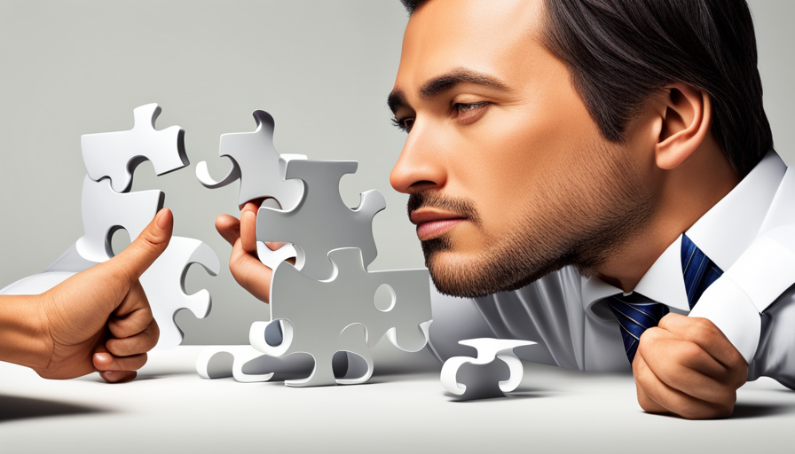 Ate a focused individual, leaning in, with a hand cupped around ear, while the other person is gesturing and speaking passionately