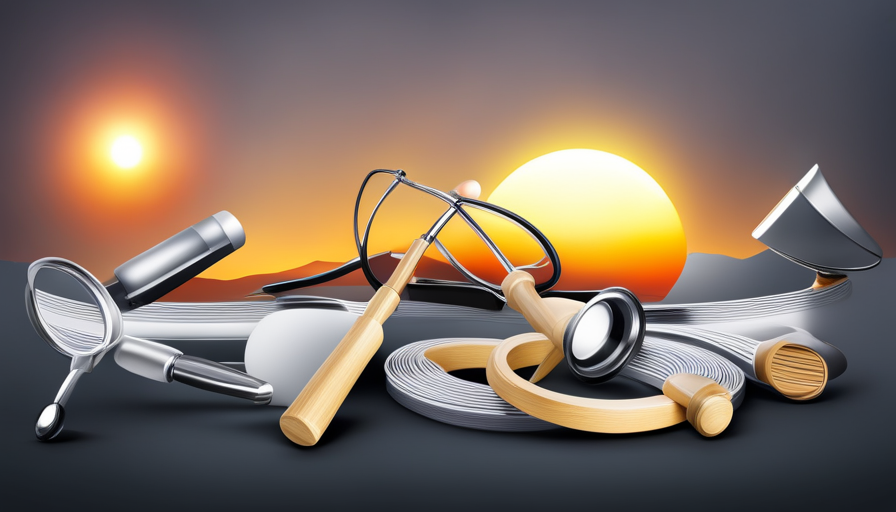 Board transforming into different career-related icons like a stethoscope, computer, gavel, paintbrush, chef hat, against a background of rising sun symbolizing a new start