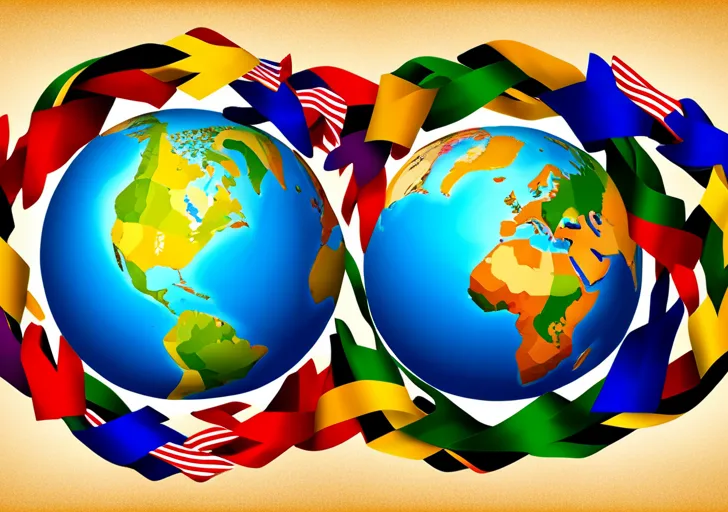  a variety of colorful hands reaching towards a glowing globe, symbolizing unity and diversity